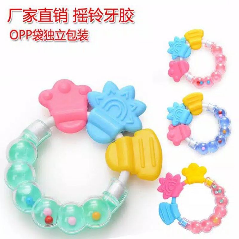 1 pcs RATTLE TEETHER GELANG Mainan BISA BUNYI BABY GROW BY CARTER SUDAH SNI