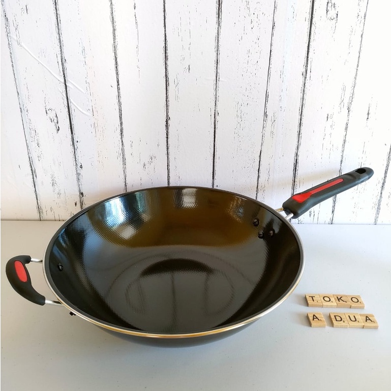 WAJANG GAGANG VICO 32CM ENAMEL ANTI LENGKET / WAJAN TEFLON GAGANG 32CM / WAJAN PENGGORENGAN TEFLON 3