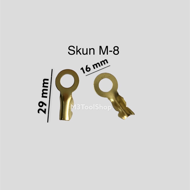 Skun Kabel Ring M8 panjang 29mm lebar 16mm