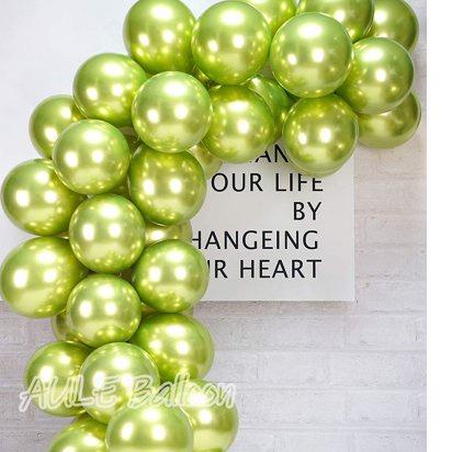 Balon 5 inch chrome shuaian gold silver 1 pack isi 100