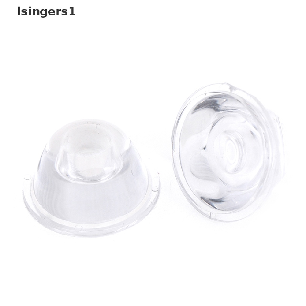 (lsingers1) 10pcs Lensa Kaca Optik led Ukuran 20mm 10 / 30 / 60 / 90 / 120 Derajat