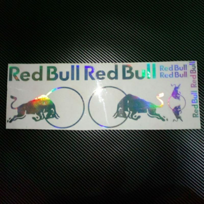 stiker Helm REDBULL