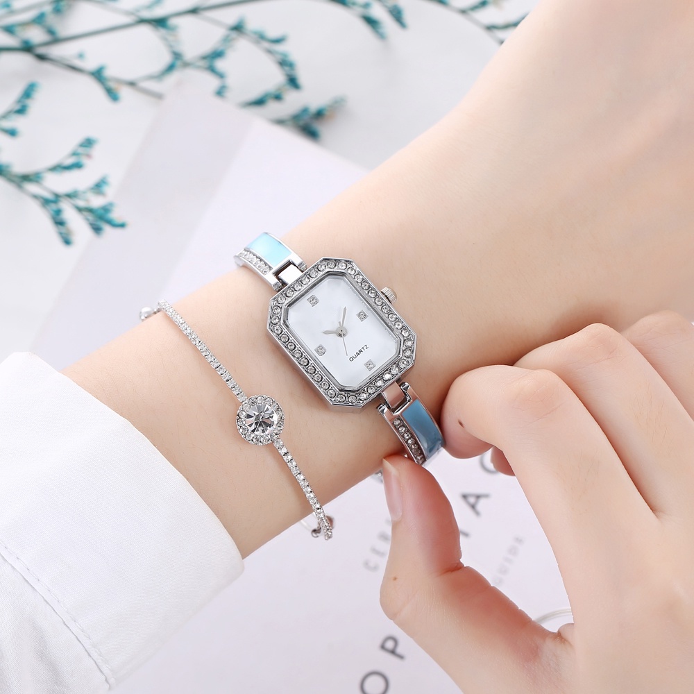 COD Jam Tangan Quartz Strap  Analog Casual Gaya Retro Untuk Wanita Watch Korean Fashion W187-3