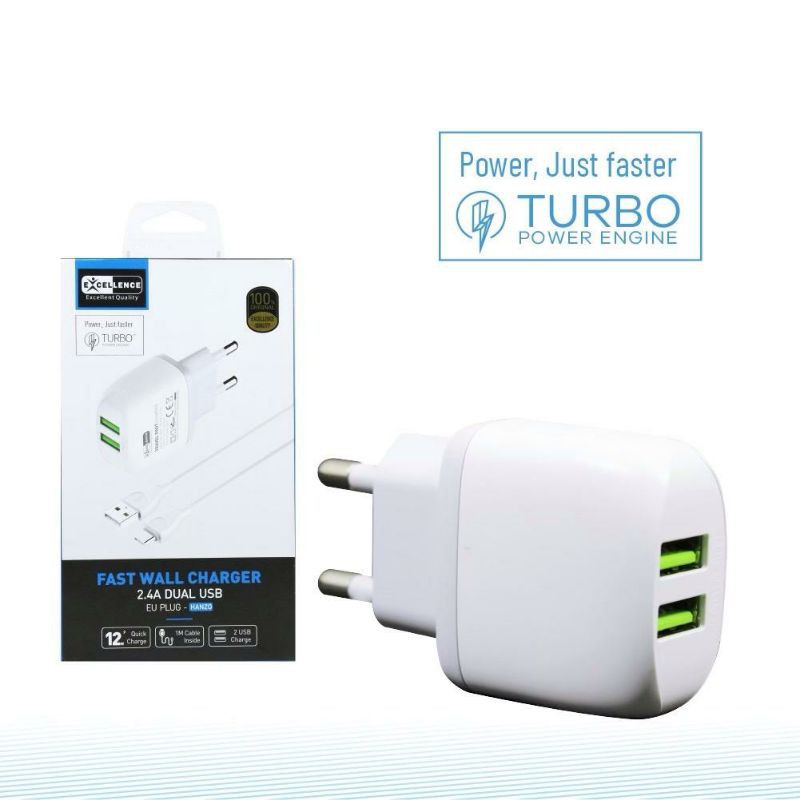 KZ_ Travel Charger / Casan  Micro Excellence 2 /3 Port USB 4A 100% original / fast charging turbo