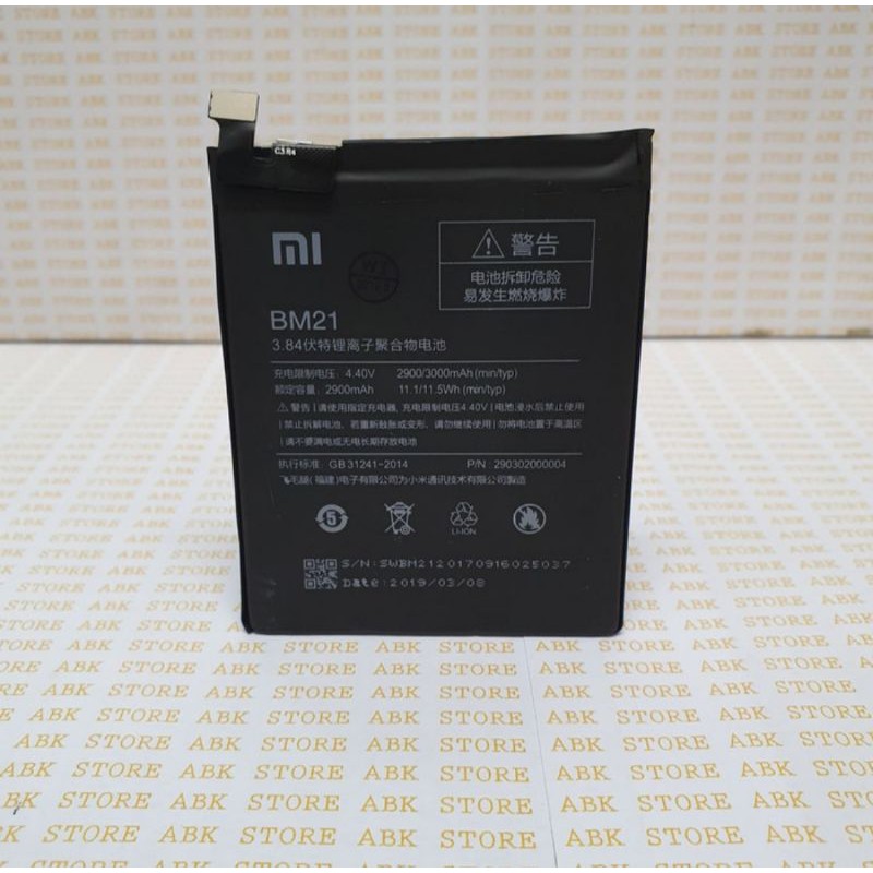 BATTERY BATRE BATRAI BATERAI XIAOMI MI NOTE 5  MI NOTE BAMBU BM21 ORIGINAL