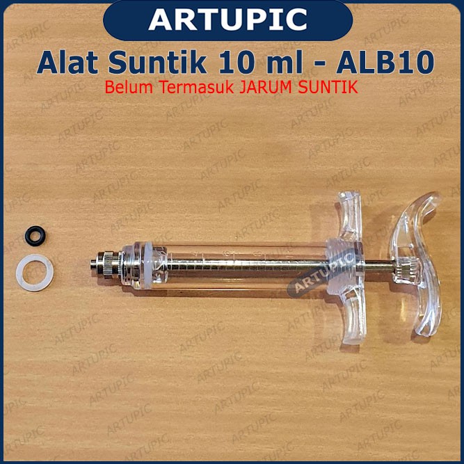 Alat Suntik ALB10 Spuit Syringe Suntikan 10 ml Tabung Mika Semi Auto Sapi Babi Kambing Domba Kuda