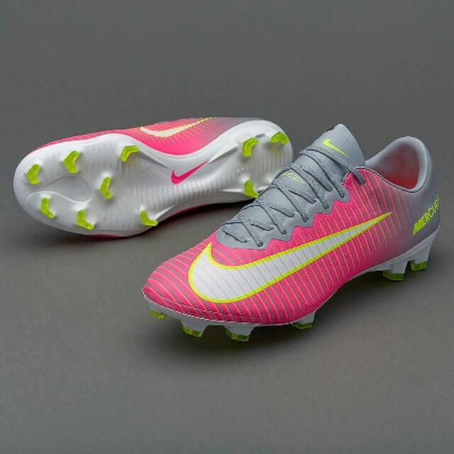 nike mercurial gray and pink