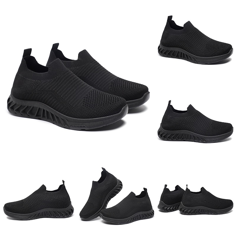 M Footwear - Sepatu Sneakers Rajut Anak Unisex - CSG4001FullBlack