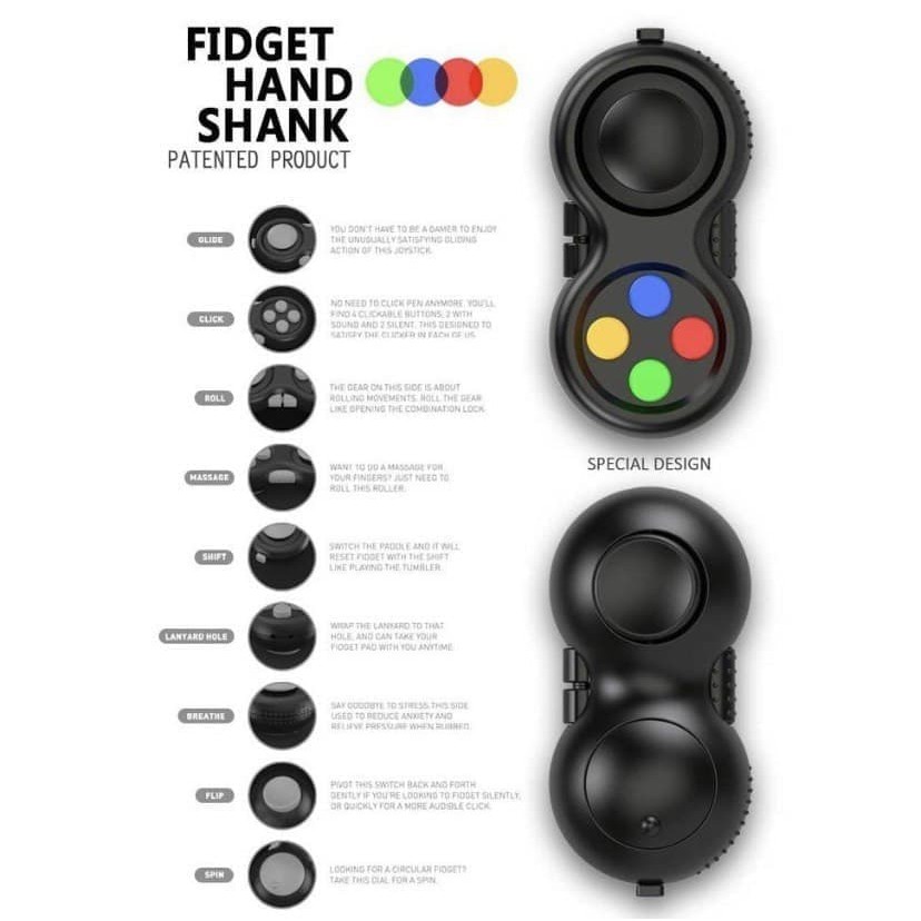 Fidget Pad Playstation 3.0 Stay Focus Edu Toy Stress Ball Pop It Its Fidget Toys Mainan Anak