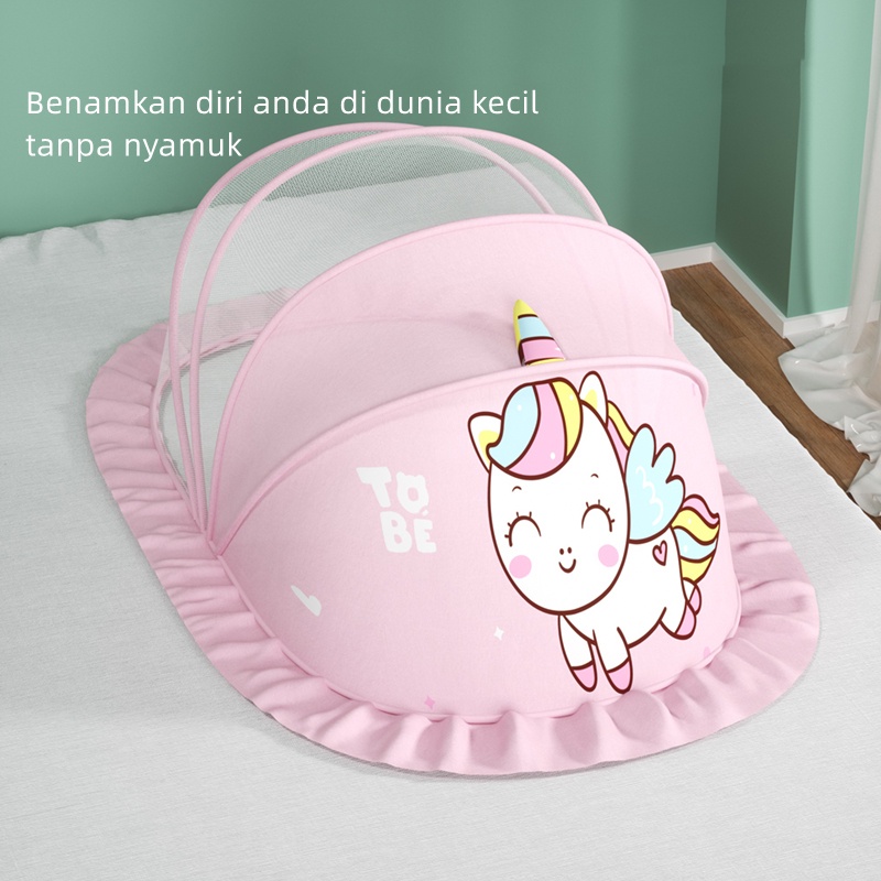 Kelambu Bayi Newborn Lipat Praktis Tempat Tidur Bayi Anti Nyamuk Perlengkapan Tidur Anak Bayi WZ03