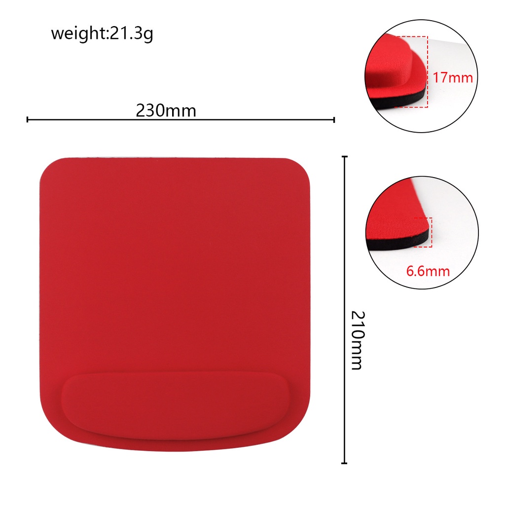 Mouse Pad Dengan Bantalan Pergelangan Tangan Bahan EVA Lembut Nyaman