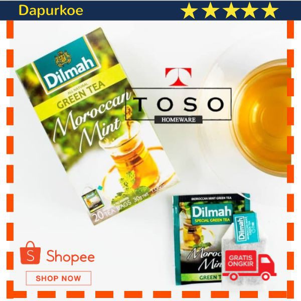 Promo Promo Teh Dilmah Moroccan Mint Sachet Eceran Tea Dilmah Moroccan Mint Elegan