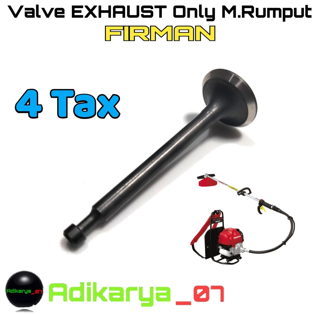 Valve EXHAUST only mesin potong rumput 4 Tak FIRMAN Klep valve ex Klep mesin potong rumput 4 tak FIR