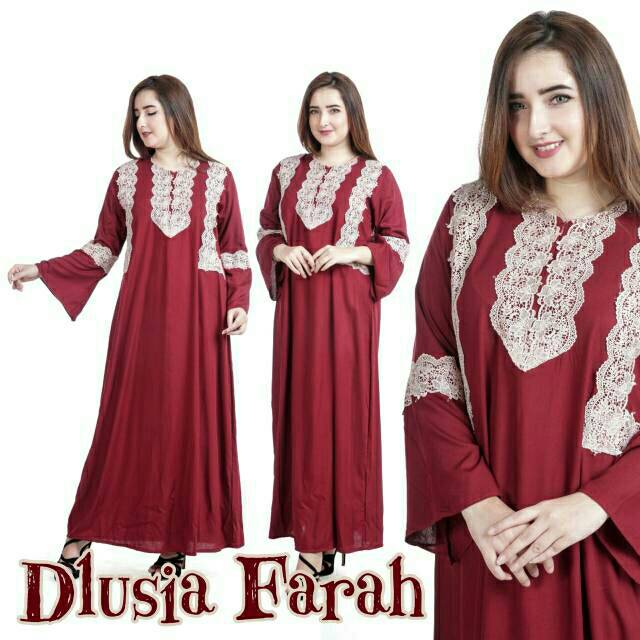 Daster arab DLUSIA FARAH Dress Rayon Original