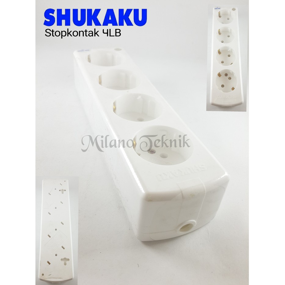 Stopkontak 4 lubang  4LB Terminal Kuningan socket/ Adaptor