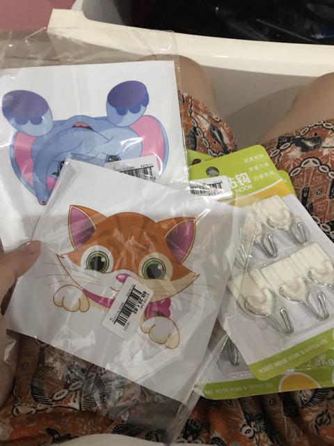 Gregorio 6 Pcs Diri Perekat Dinding Kamar Mandi Pintu Plastik Stainless Steel Pemegang Hook Hanger