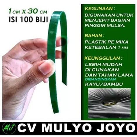 Alat Penjepit Plastik Mulsa Pengganti Kayu / Bambu / Pertanian Modern