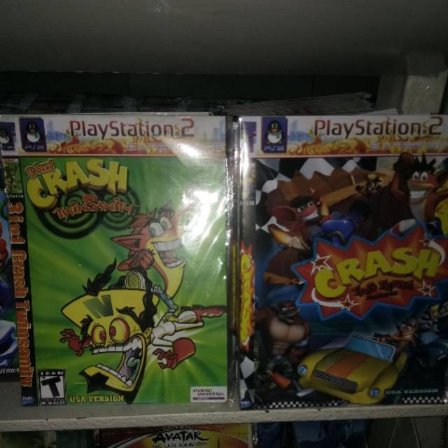 KASET PS2 KUALITAS TERBAIK BERBAGAI MCM CRASH(BANDICOOT, CTR, NITRO KART, OF TITAN,TWINSNITY 3 IN 1)