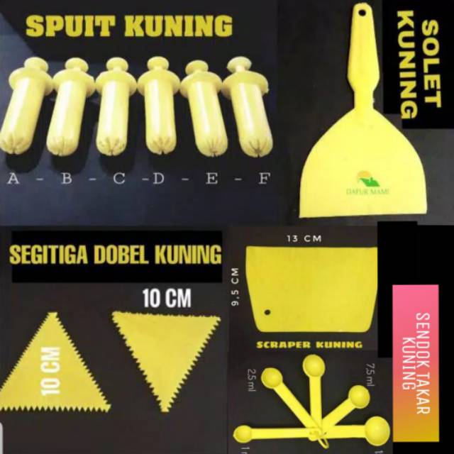 DAPURMAMI Spuit Scrapper Solet Kuning