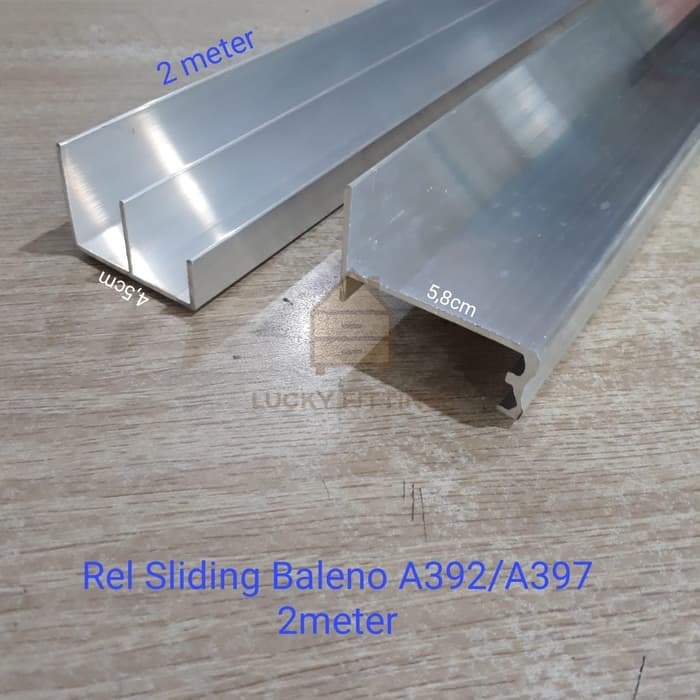Rel Pintu Lemari Sliding Baleno 2 meter 392 397