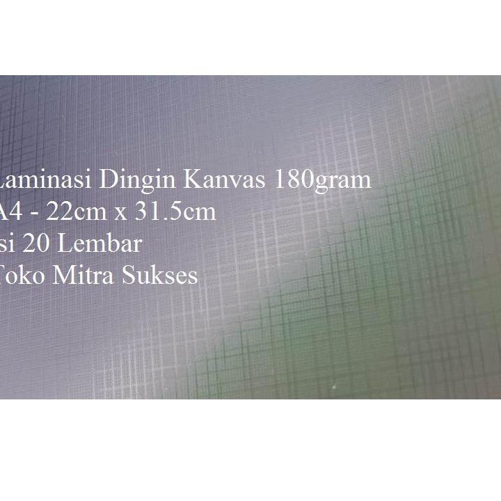 ☜ Laminasi Dingin Kanvas ۝