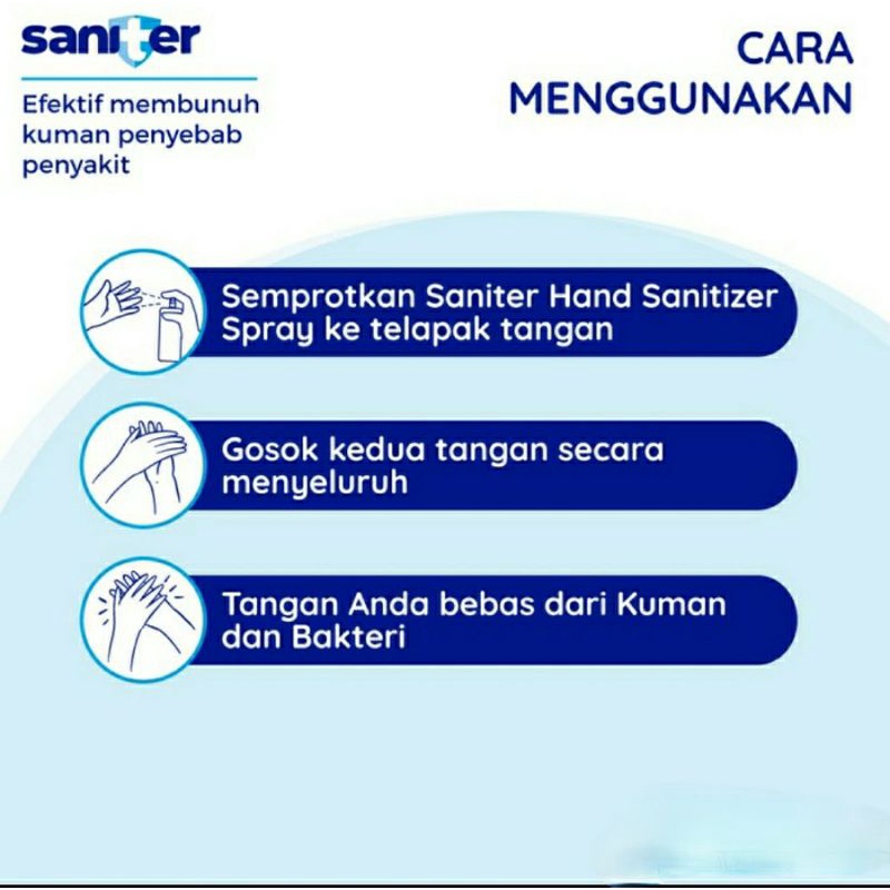 SANITER Hand Sanitizer Spray 60ml