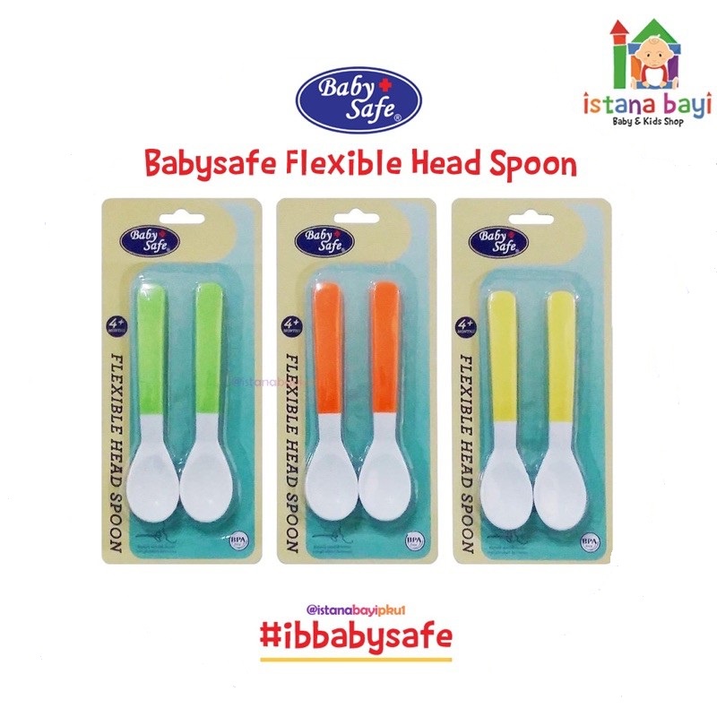 Baby Safe Flexible Head Spoon - Sendok makan bayi BS349