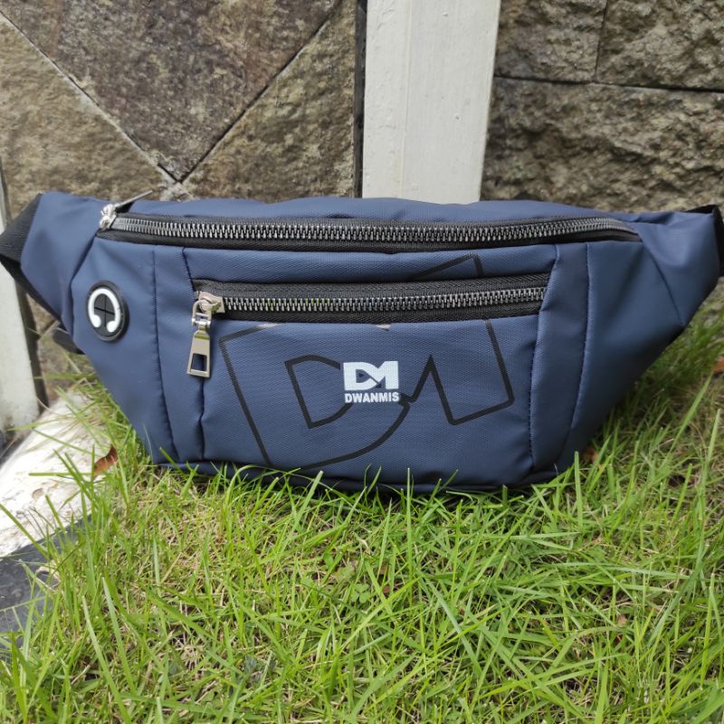 Tas Slempang Pria | WaistBag Pria Original DM | Tas Selempang Pria Waterproof Premium