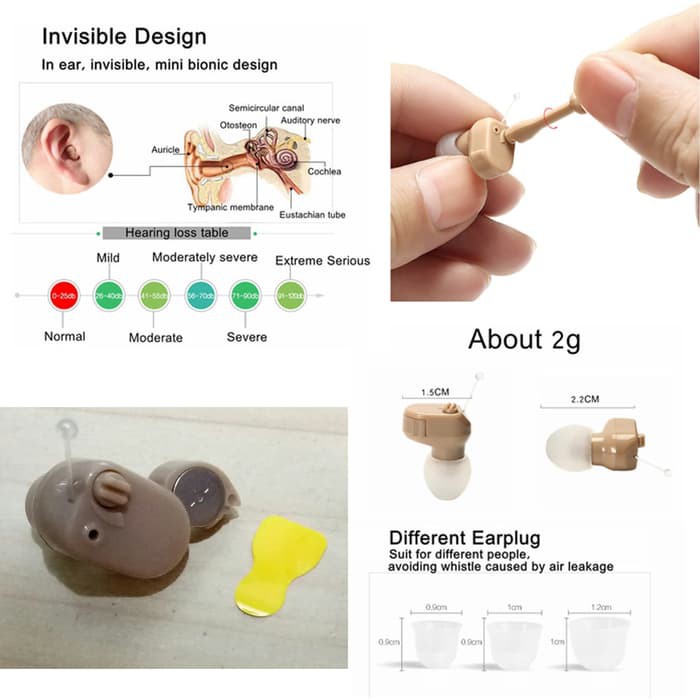 DSA  Alat Bantu Dengar Pendengaran u/ telinga Super Mini Terkecil - AXON  .