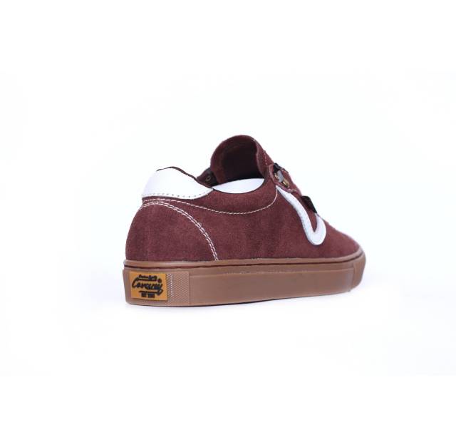 Sepatu Lokal Shoes Local Pride Cevany Ballad Os Low Cut Maroon Gum