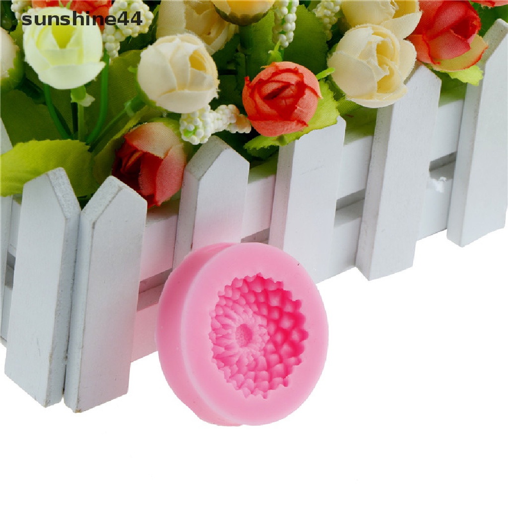 Sunshine flower Cetakan Kue / fondant Bentuk Bunga Laut Bahan Silikon