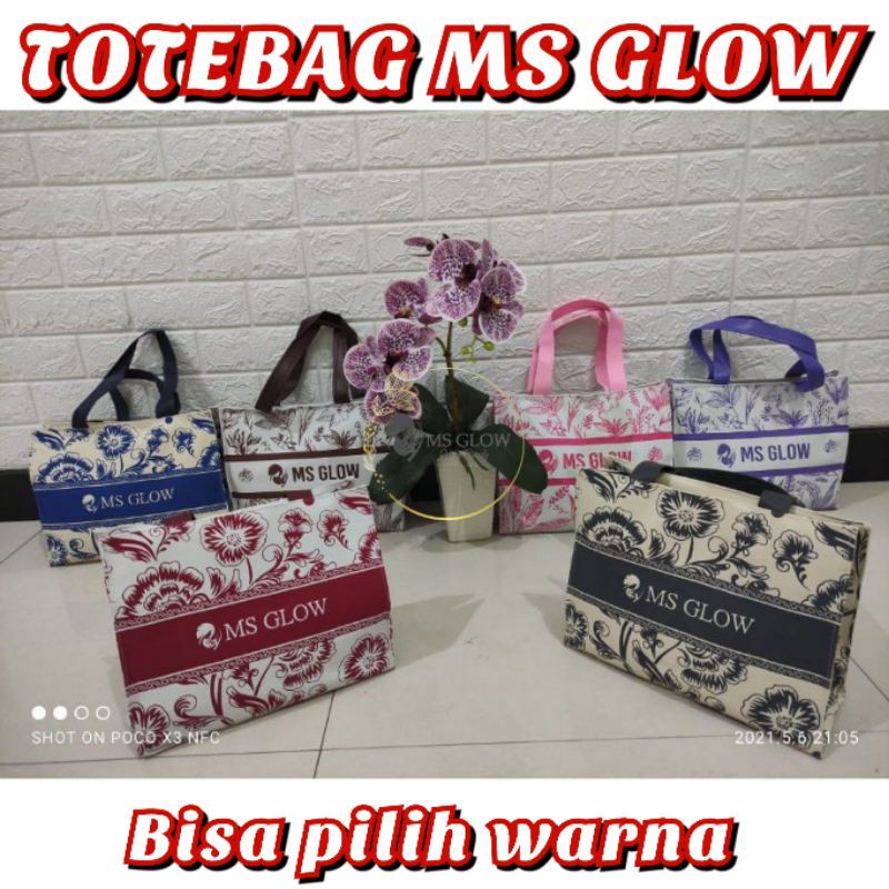 Tas MSGLOW/totebag msglow/tas gift/tas cantik/tas murah