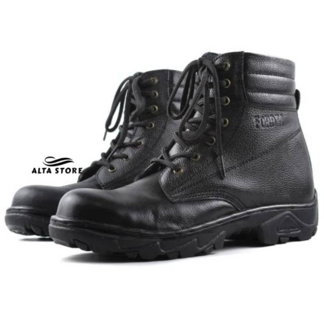 Sepatu Pria Boots Safety Kulit Asli MB01