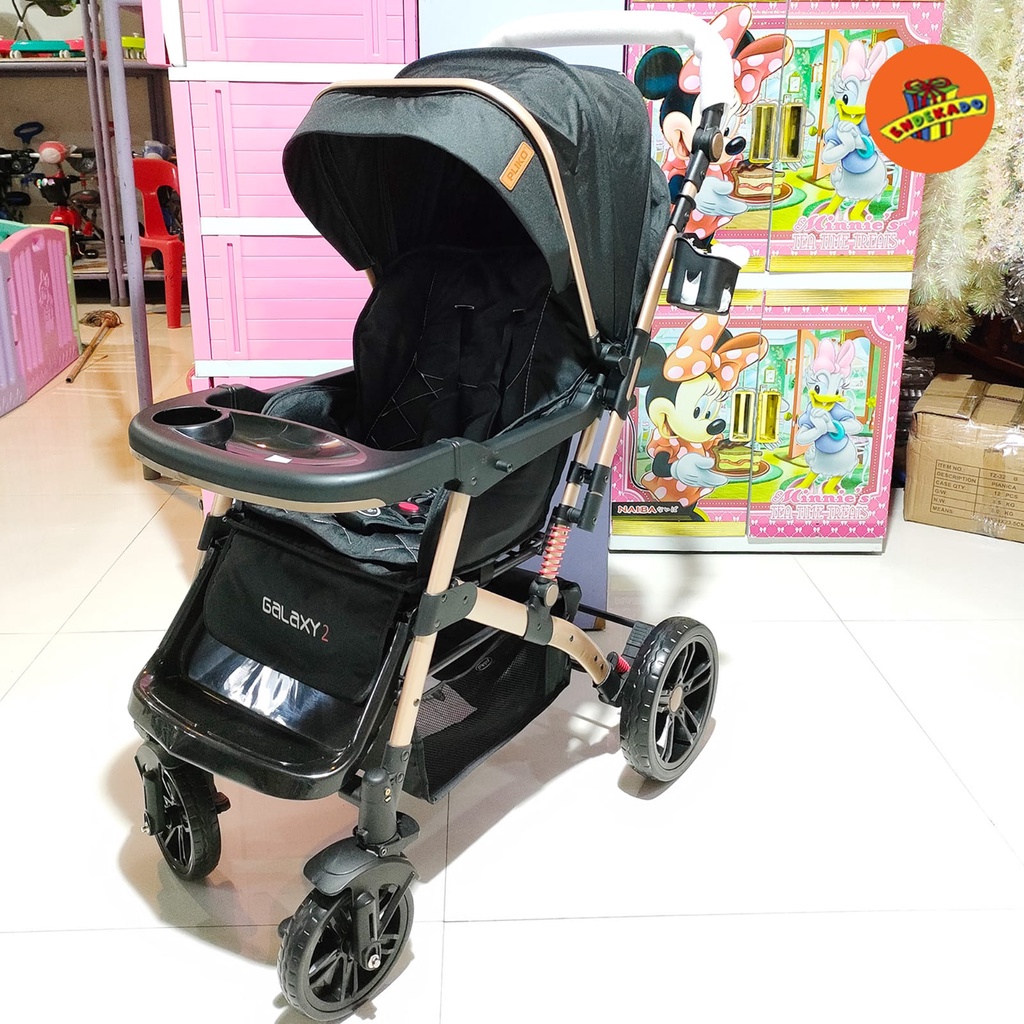 MAKASSAR! PLIKO STROLLER BAYI GALAXY 2 BS 633 - Kereta Dorong 2 Arah