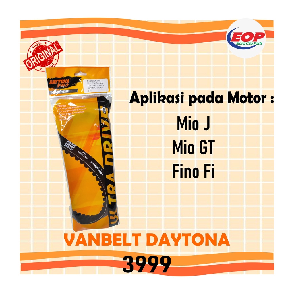 V-Belt Vanbelt Daytona Mio J &amp; Fino Fi 115cc &amp; Mio GT 115cc &amp; X-Ride 115cc 3512