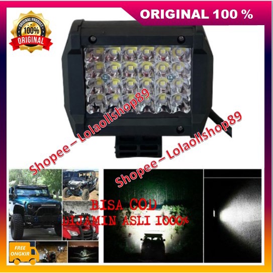 Lampu Sorot 24 Titik Led Waterproof  Tembak Sorot Led Cree Motor Mobil 24 Titik 100% ASLI ORIGINAL