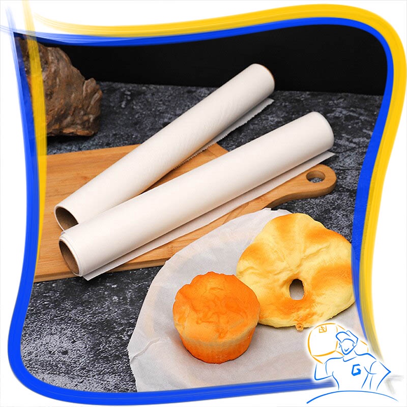 Kertas Baking Anti Lengket Alas Roti Kue Panggang Baking Oil Paper Sheet Roll Non Stick 5 10 20 meter