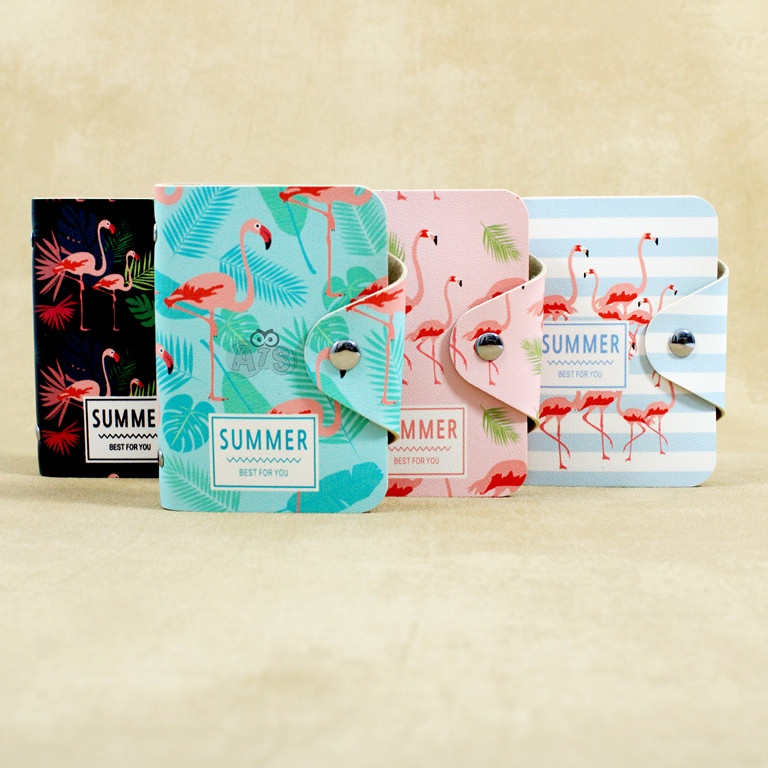dompet kartu flamingo/ dompet kartu 20 slot/ dompet kartu murah/ dompet kartu anak/ dompet kartu luc