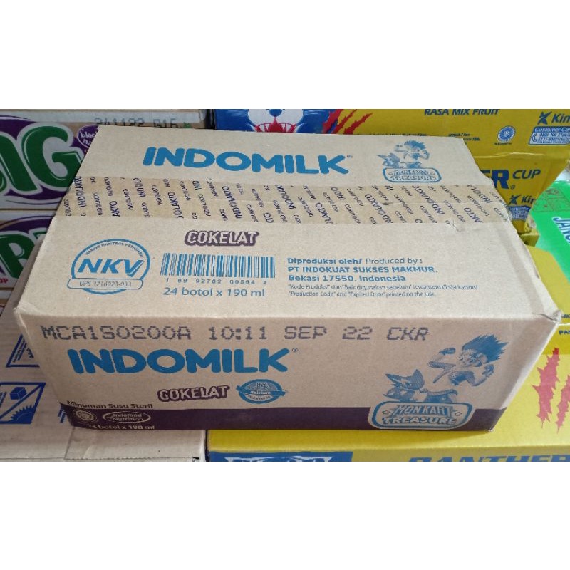 

Indomilk Cokelat 24 botolx190ml/dus