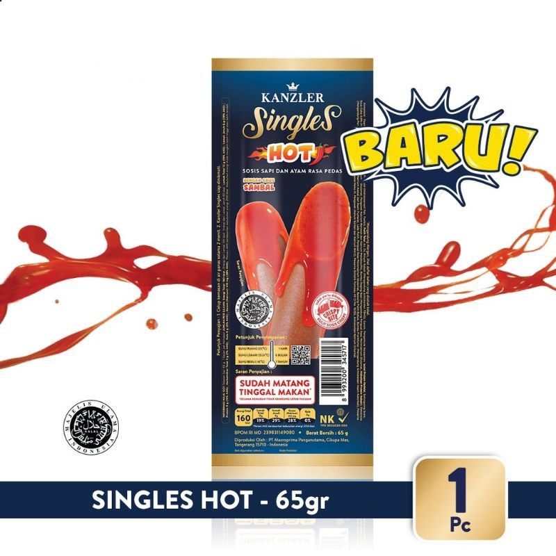 

SOSIS KANZLER SINGLES RASA HOT 65gr/PCS