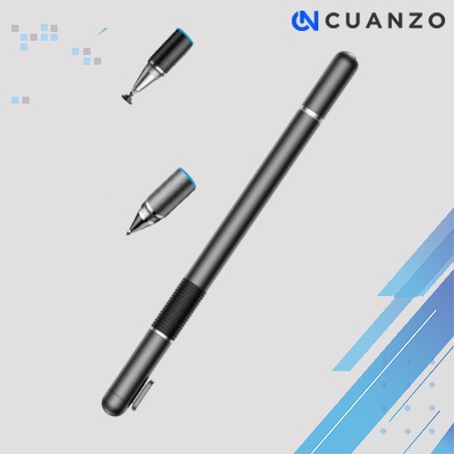 2 in 1 Capacitive Touch Screen Stylus Pen Aluminium / Stylus Pen Android Iphone Ipad Pad Tab Tablet Hanpdhone Hp Samsung Asus Oppo Vivo Xiomi Lenovo Realme Redmi Buat Gambar Drawing Touch Pen Pulpen Laptop Universal Semua Hp Digital / Pen Stylus Stylush