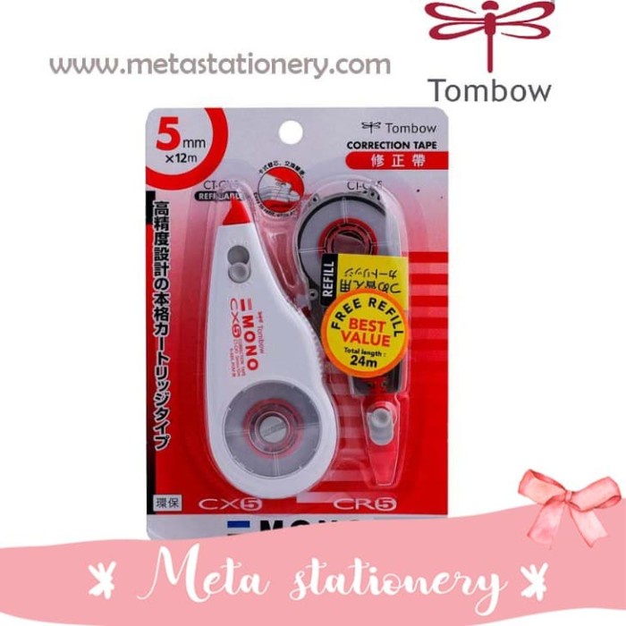 

Lucu Tipex / Correction Tape Tombow Ct-Cx5 (Red) Gilaa!!!