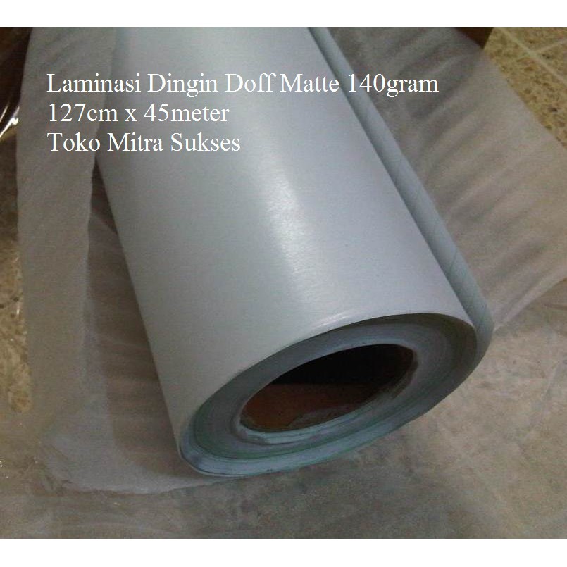 Laminasi Dingin Doff Kulit Jeruk 127cm x 45m x 140gram