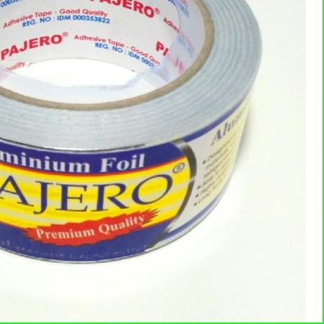 

✥ Isolasi ALUMINIUM FOIL PAJERO Tape Lakban Solasi AC TAHAN ANTI PANAS ℗