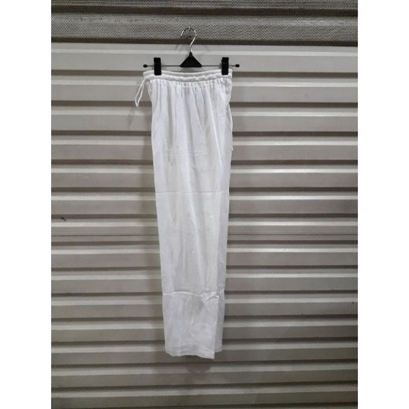 Celana training putih gading polos dewasa#bahan adidas pria/wanita MLXLXXL