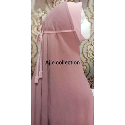 Jilbab Syari Crinkle - Tali Medium