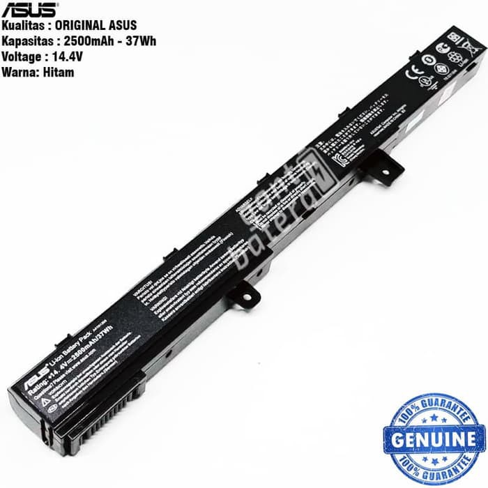 Baterai Ori Asus X451 X451C X451CA X551 X551C X551CA D550 A41N1308