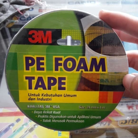 

DOUBLE TAPE BUSA 3M ASLI/PE Foam Tape 24mm x 4m ORIGINAL