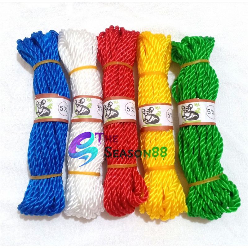 Tali Tambang / Tampar Plastik 10 meter Super Quality / 3mm - 9mm