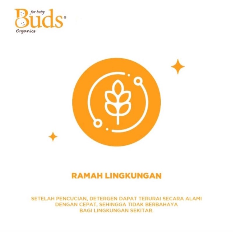 Buds Organics Baby Safe Laundry Detergent 1000 ml - Deterjen Pakaian Organik